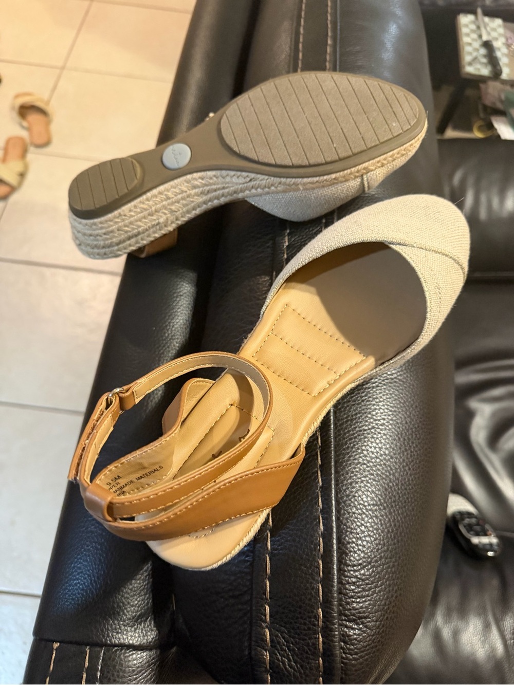 Wedge Espadrille Sandal in Flax by Nola